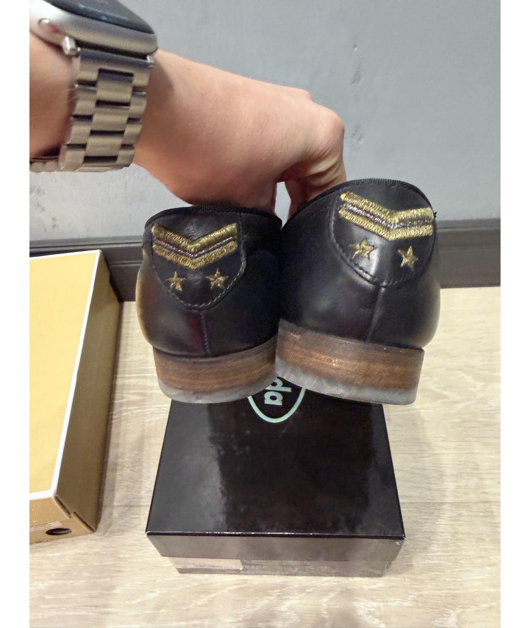 BARRACUDA Черные кожаные лоферы, фото 3