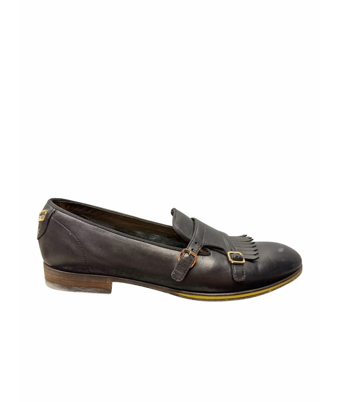 BARRACUDA Черные кожаные лоферы, фото 1