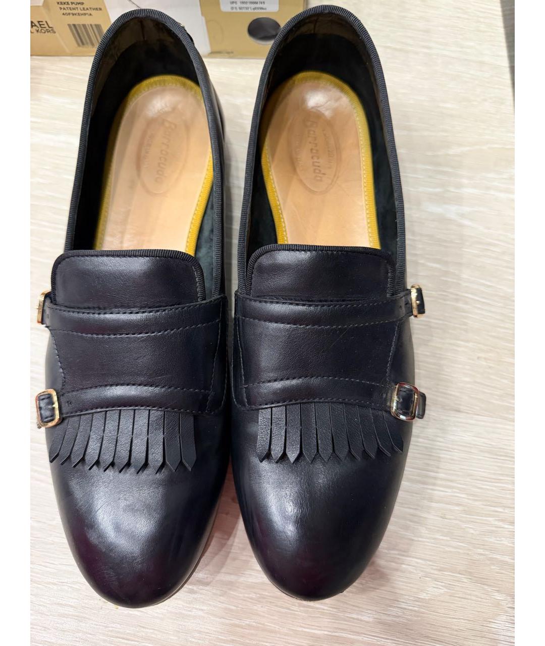 BARRACUDA Черные кожаные лоферы, фото 2