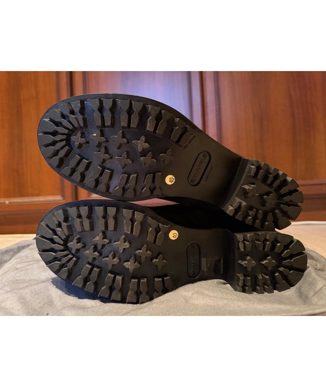 CHANEL Черные замшевые ботинки, фото 5