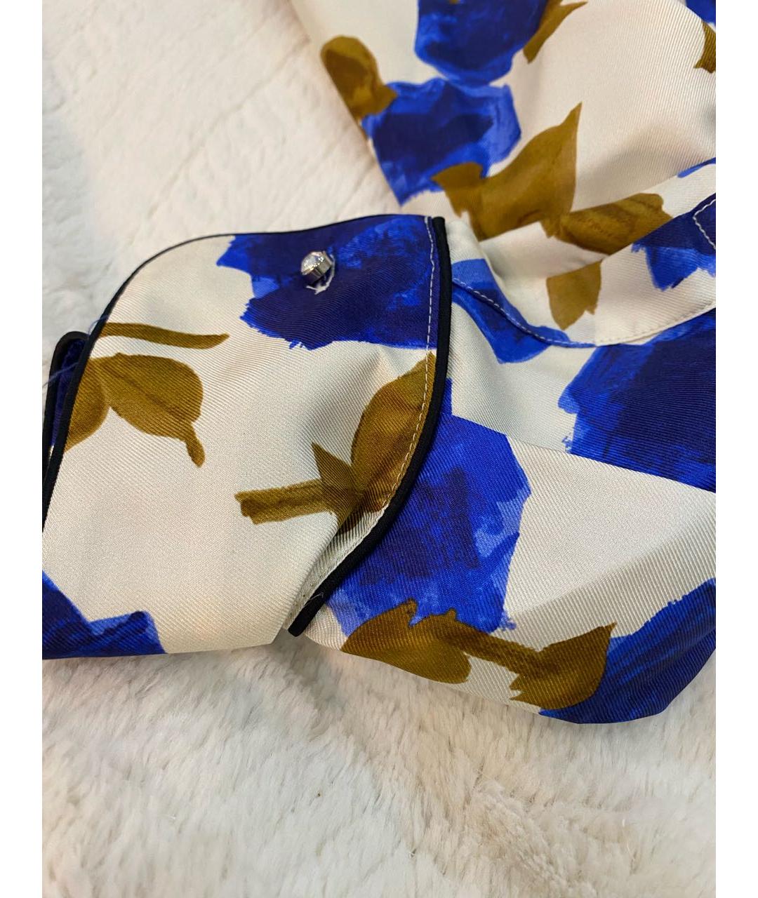 MAX MARA STUDIO Бежевое шелковое повседневное платье, фото 6