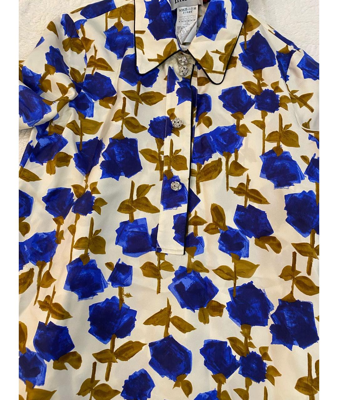 MAX MARA STUDIO Бежевое шелковое повседневное платье, фото 5