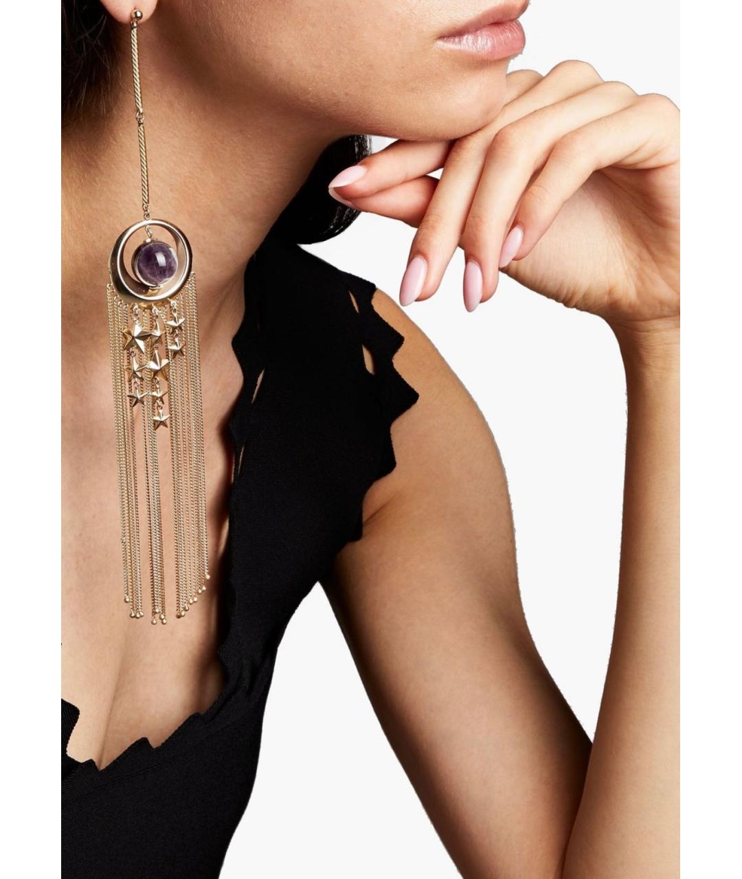 ZIMMERMANN Золотые латунные серьги, фото 2