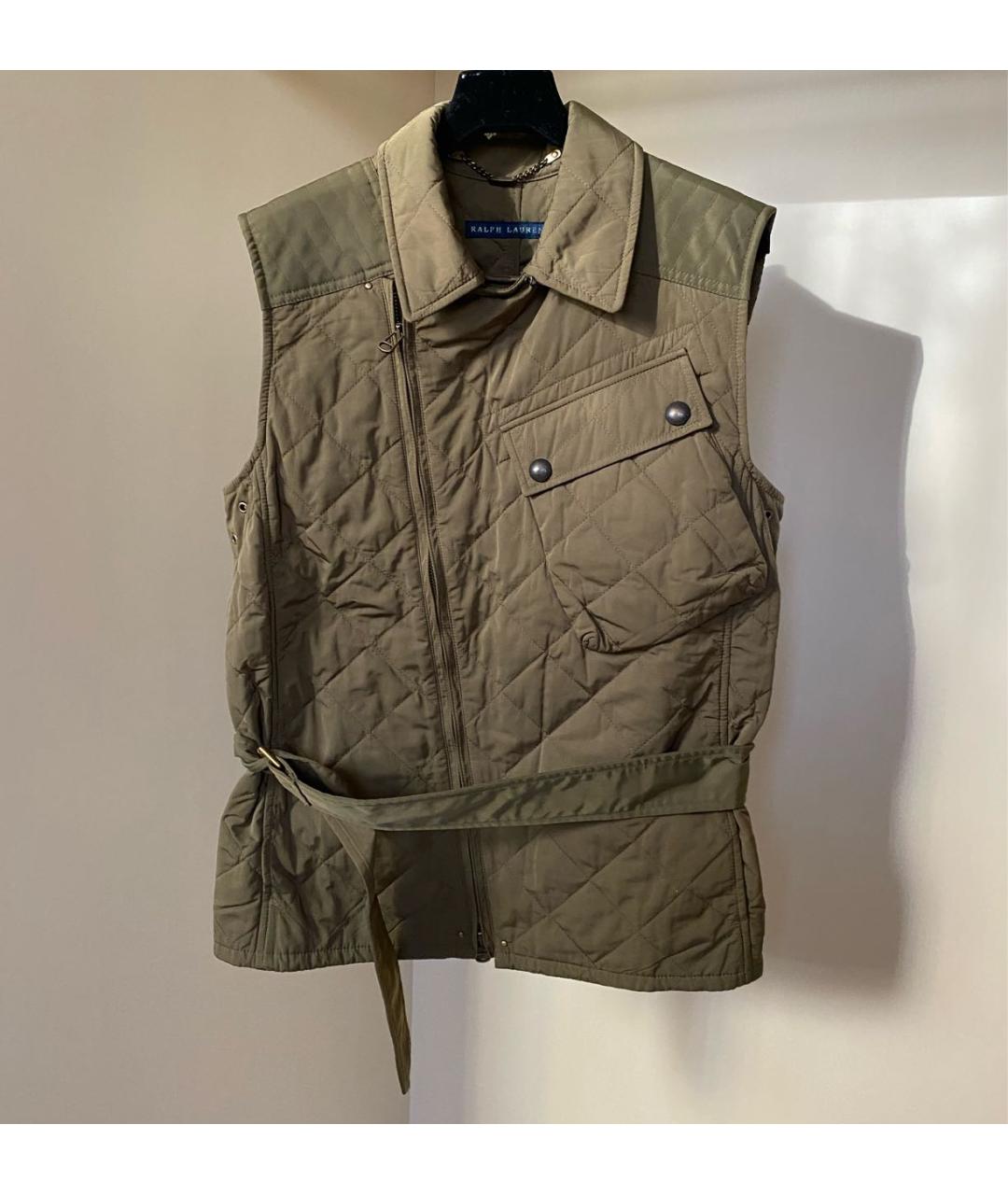 RALPH LAUREN Хаки полиэстеровый жилет, фото 6