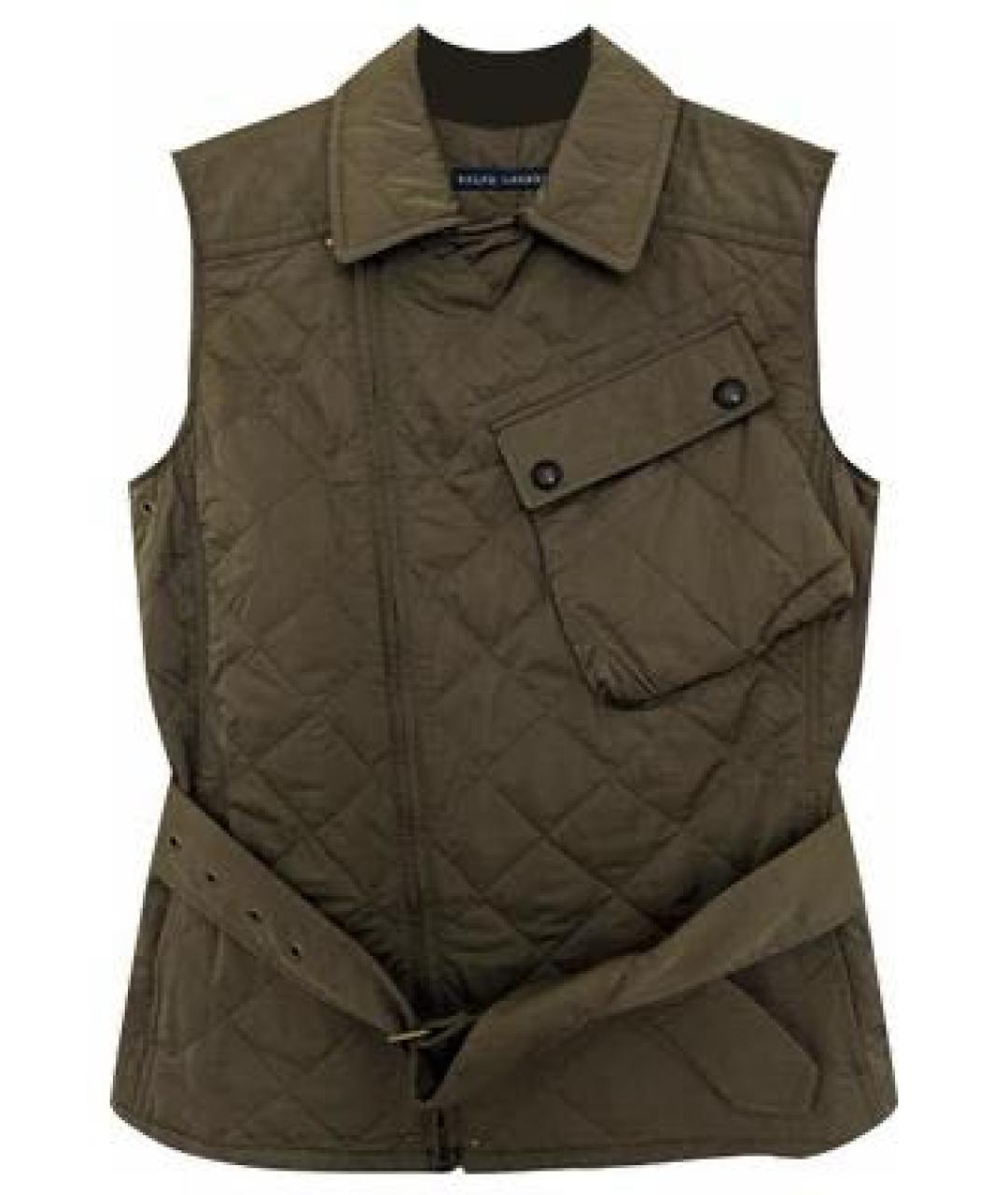 RALPH LAUREN Хаки полиэстеровый жилет, фото 9