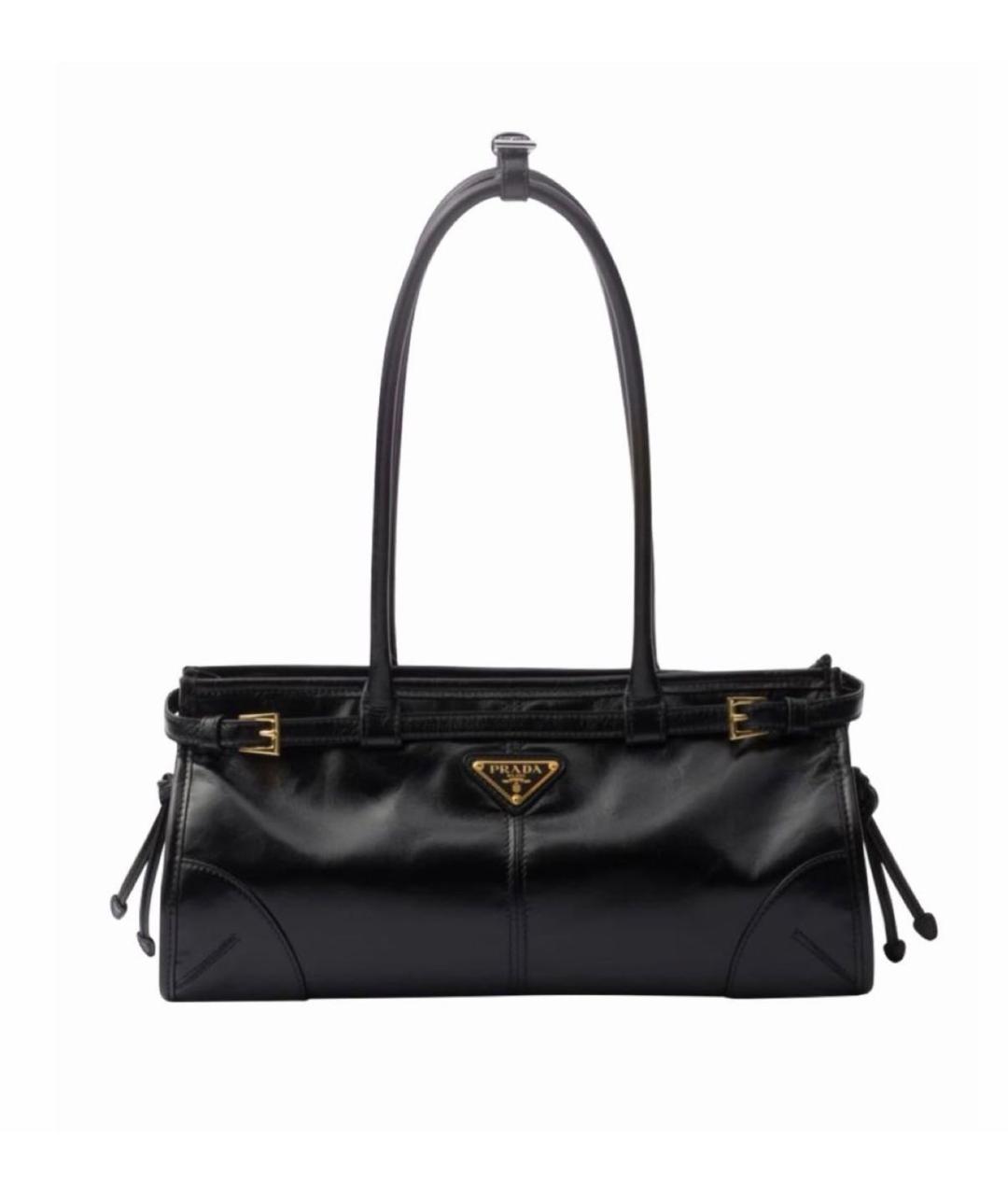 PRADA Черная кожаная сумка на плечо, фото 6