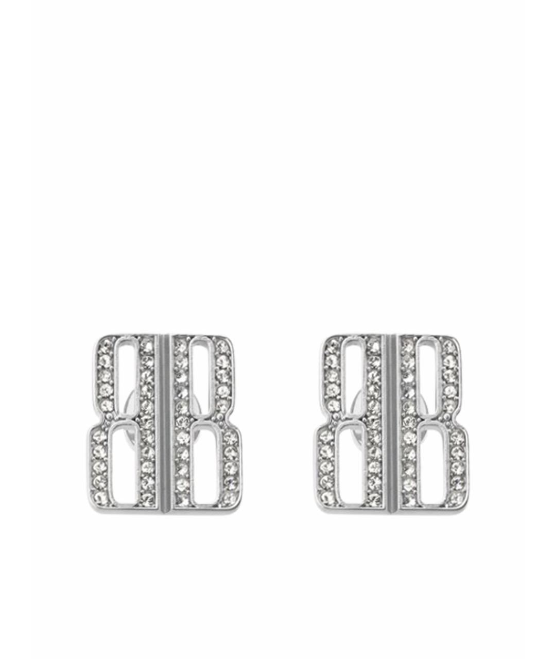 BALENCIAGA Серебряные металлические серьги, фото 1