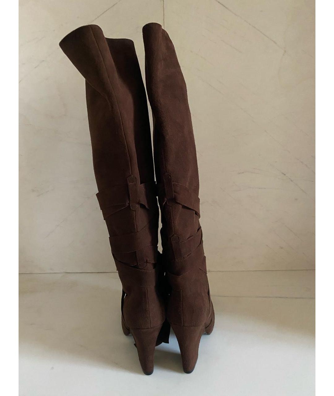 MARC JACOBS Коричневые замшевые сапоги, фото 7