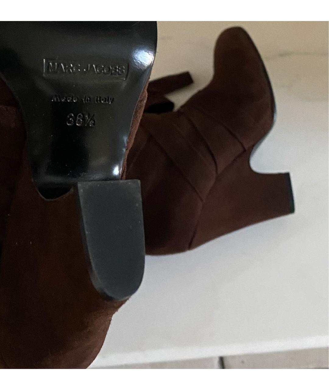 MARC JACOBS Коричневые замшевые сапоги, фото 8