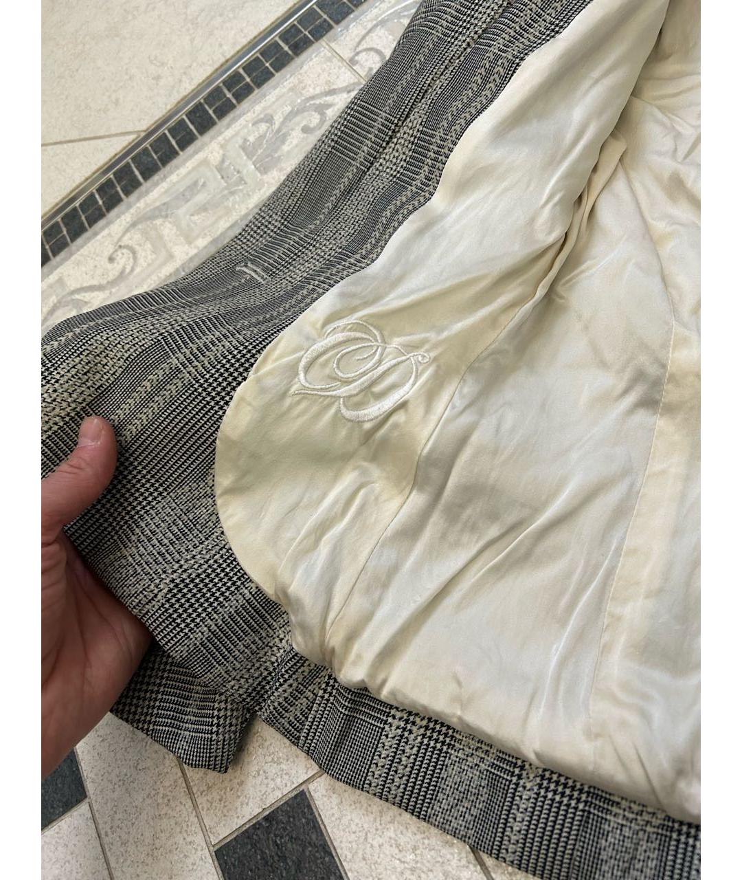 CHRISTIAN DIOR Серый шелковый жакет/пиджак, фото 7