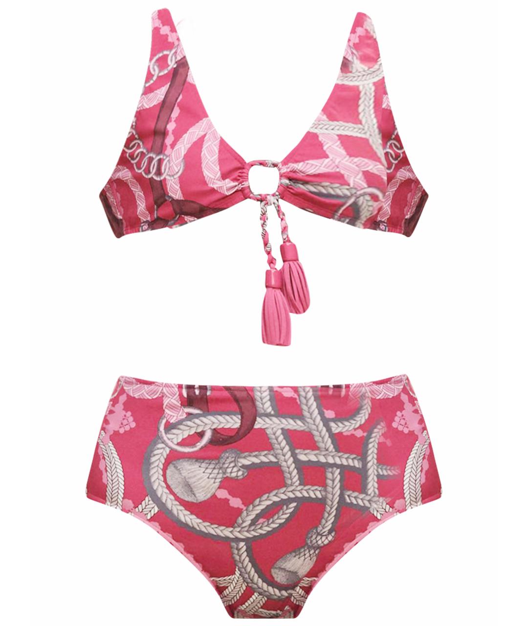 HERMES Розовый полиамидовый купальник, фото 1