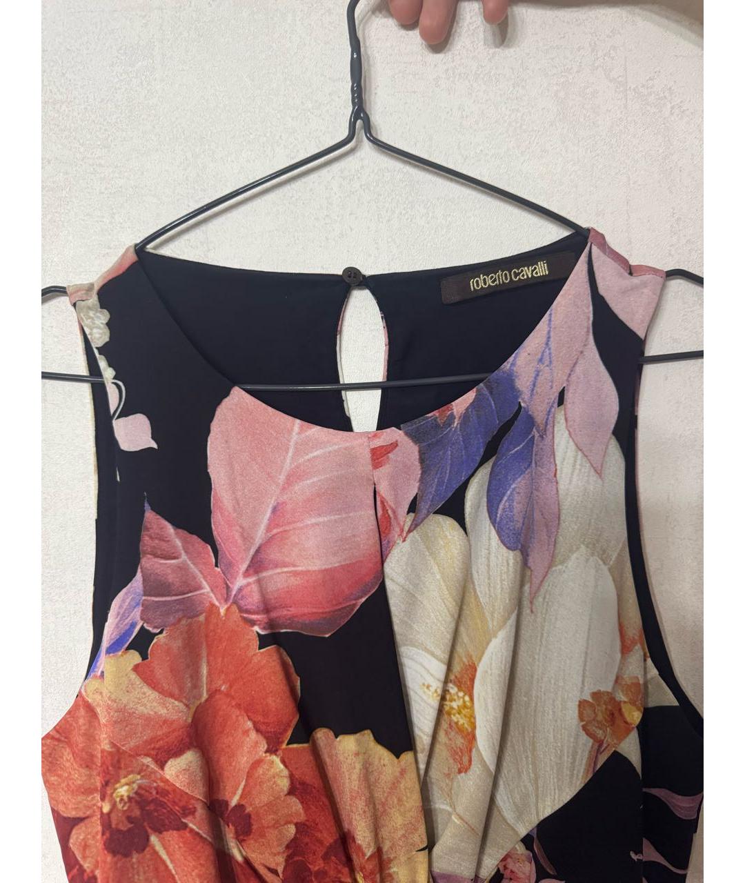 ROBERTO CAVALLI Мульти синтетическое коктейльное платье, фото 3