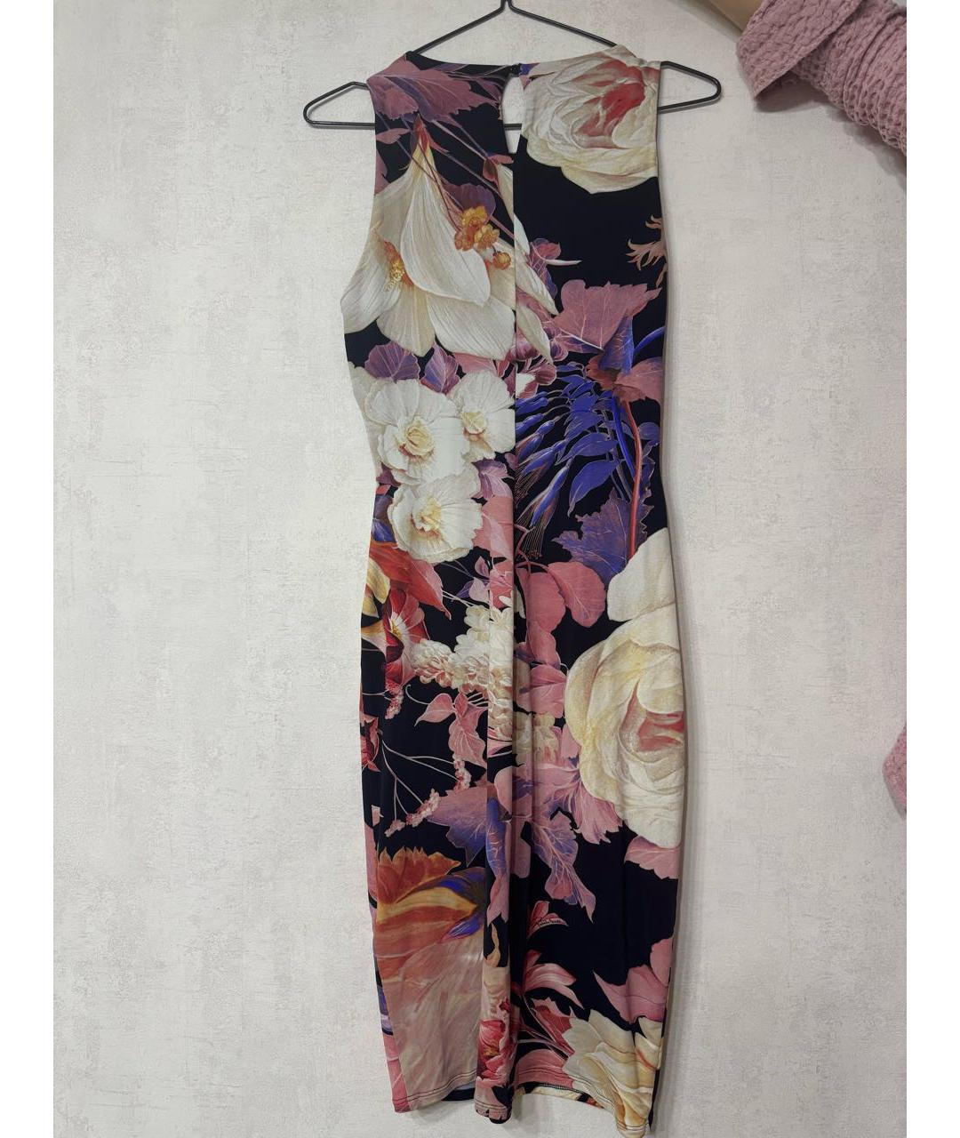 ROBERTO CAVALLI Мульти синтетическое коктейльное платье, фото 2