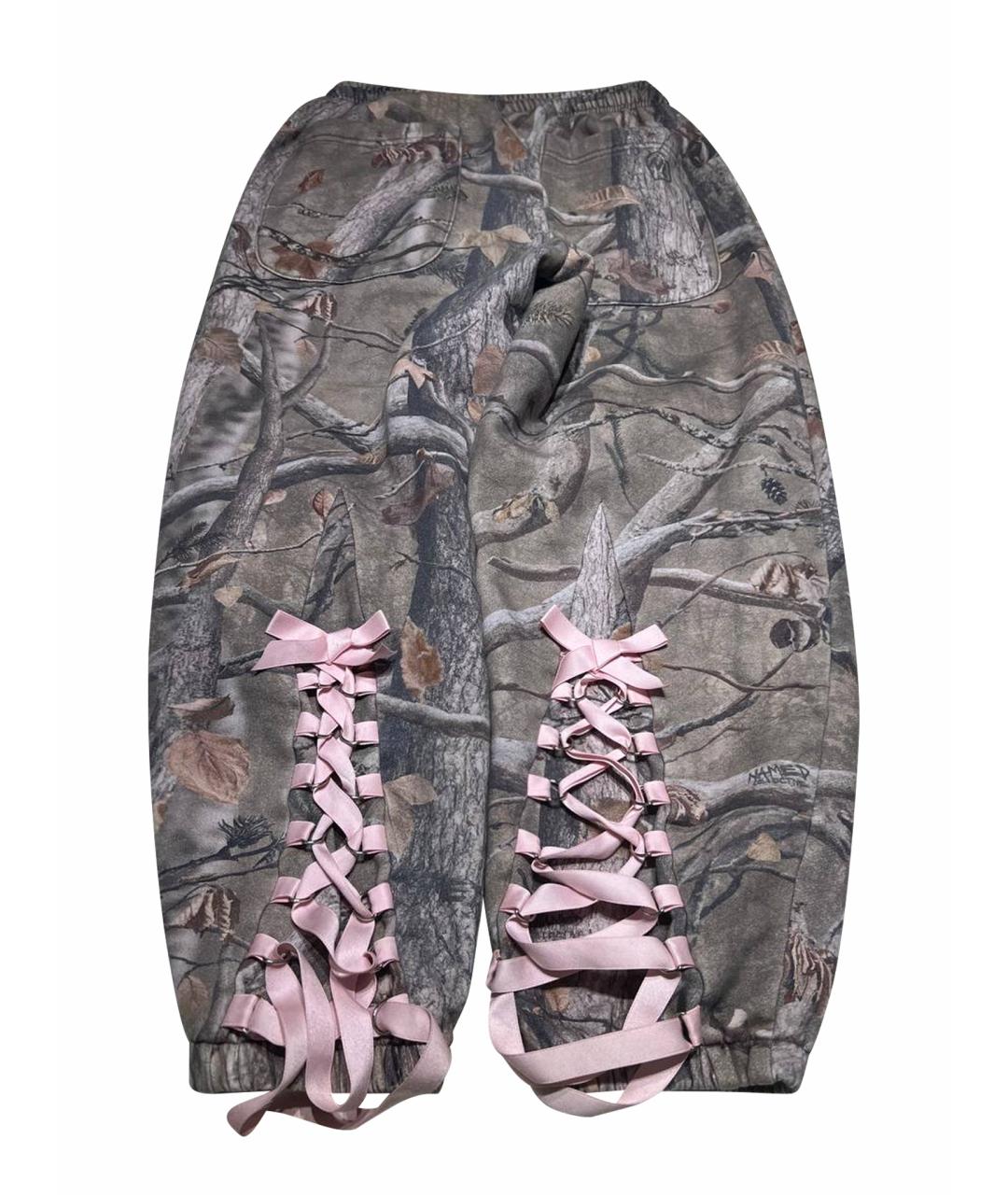 JADED LONDON Хаки хлопковые брюки широкие, фото 1