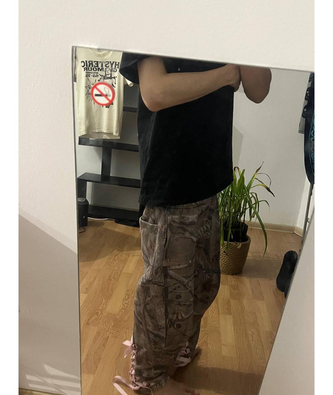 JADED LONDON Хаки хлопковые брюки широкие, фото 3