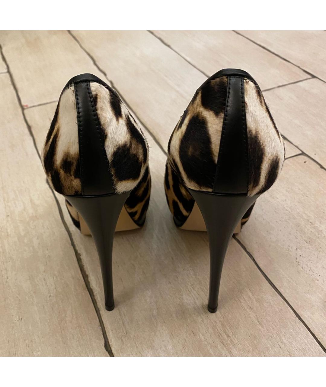 GIUSEPPE ZANOTTI DESIGN Коричневые кожаные туфли, фото 7