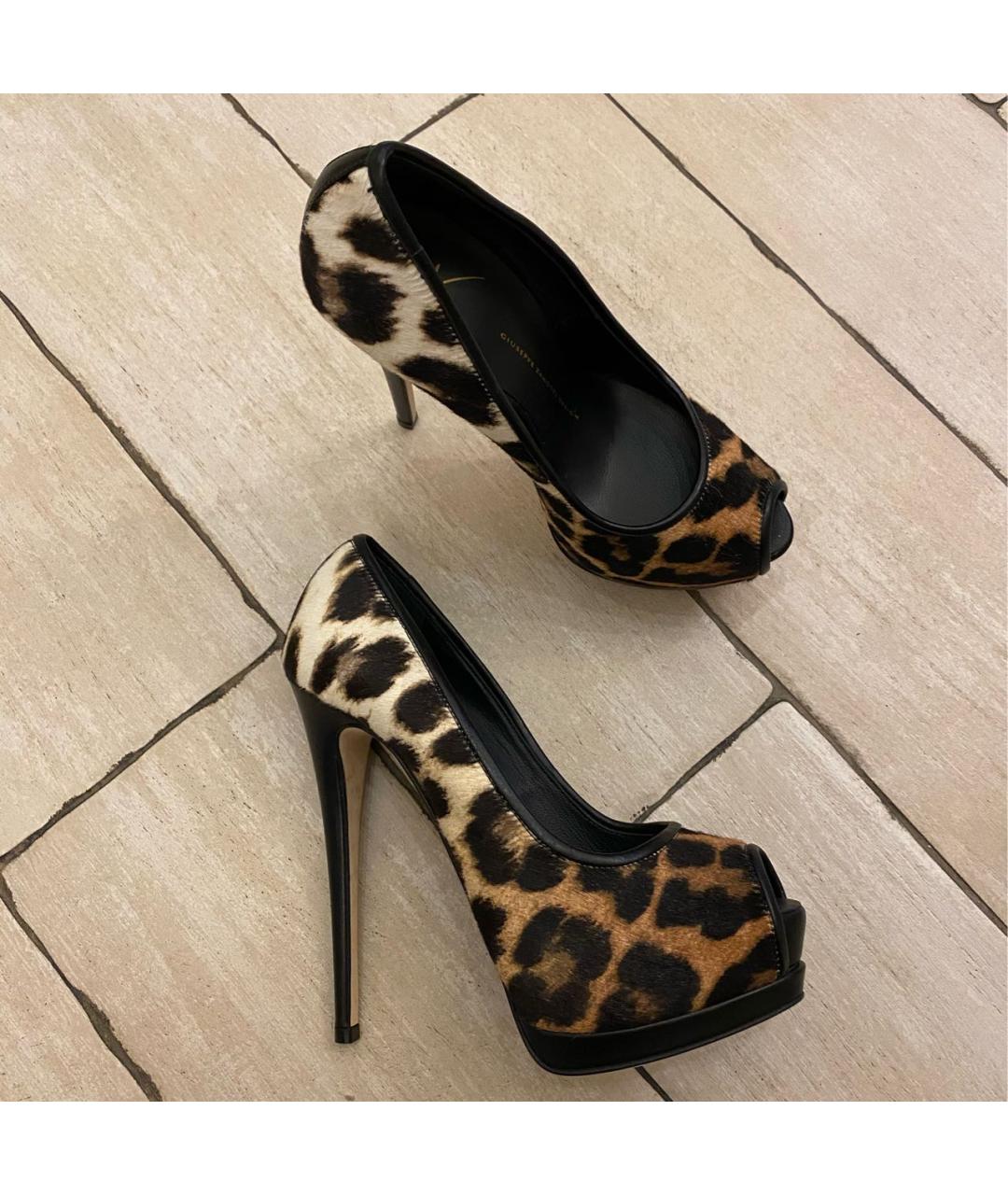 GIUSEPPE ZANOTTI DESIGN Коричневые кожаные туфли, фото 9