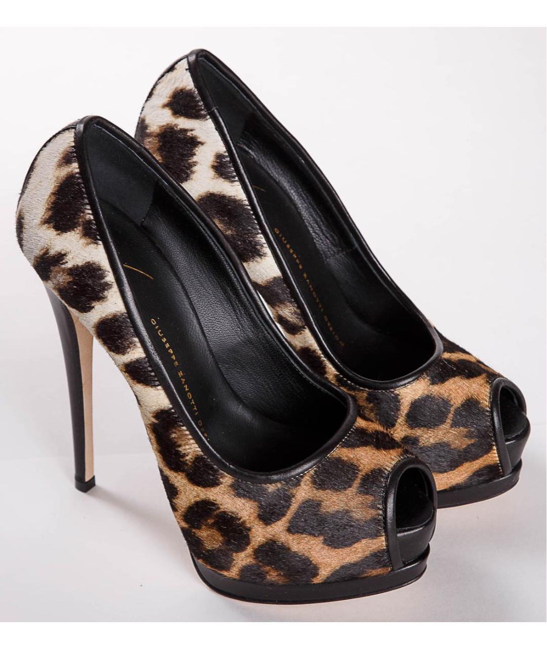 GIUSEPPE ZANOTTI DESIGN Коричневые кожаные туфли, фото 2