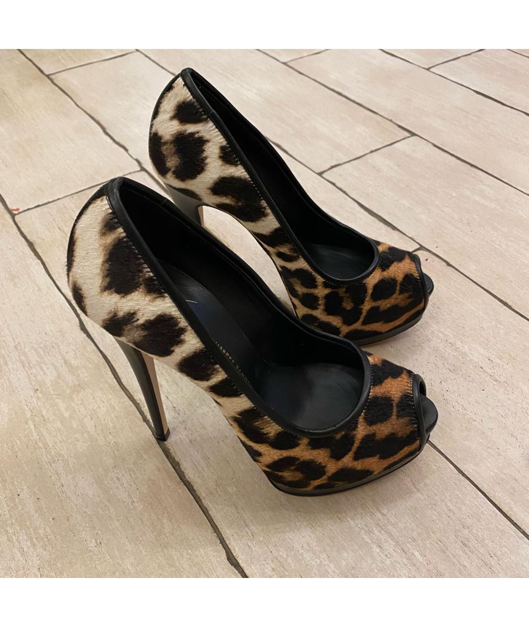 GIUSEPPE ZANOTTI DESIGN Коричневые кожаные туфли, фото 5