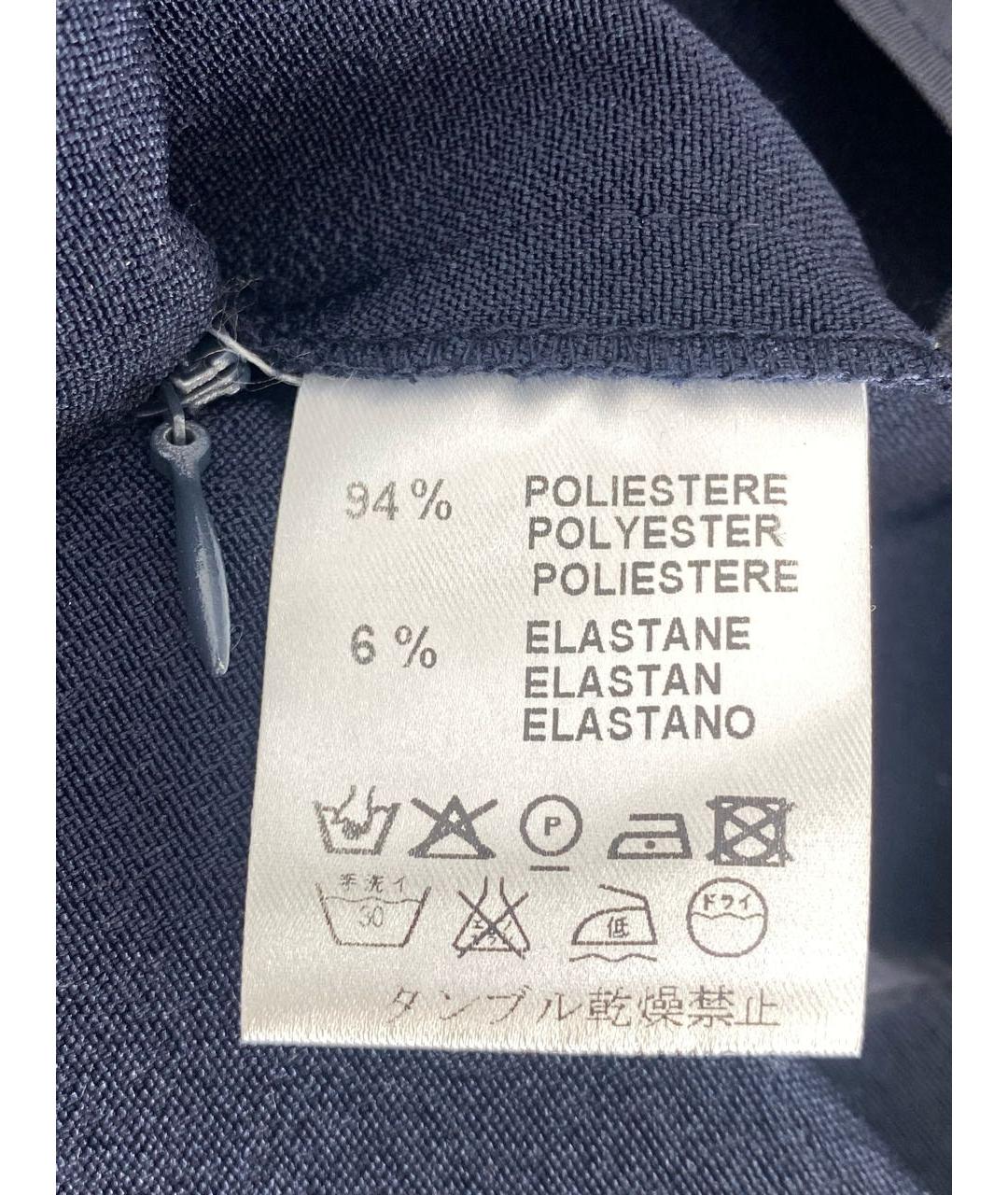 LIVIANA CONTI Темно-синие полиэстеровые брюки узкие, фото 7