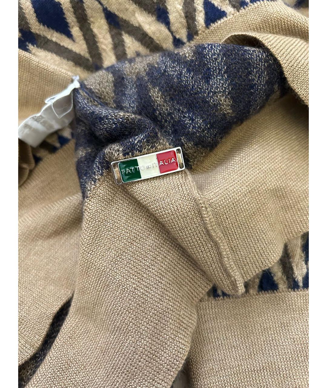 ANGELO GALASSO Коричневый кашемировый джемпер / свитер, фото 6