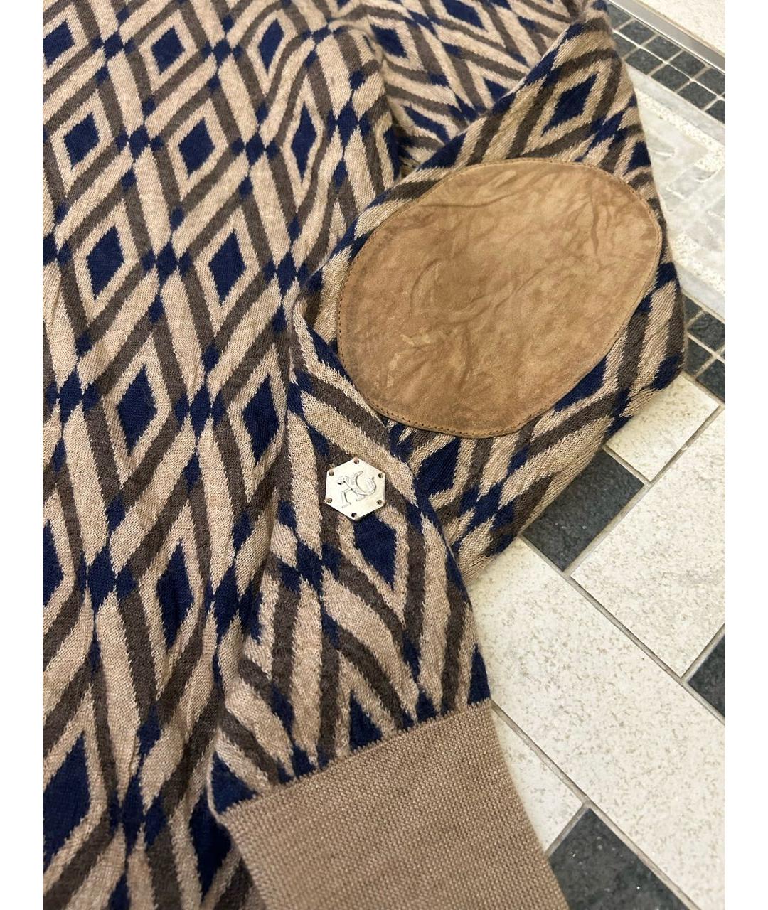 ANGELO GALASSO Коричневый кашемировый джемпер / свитер, фото 4