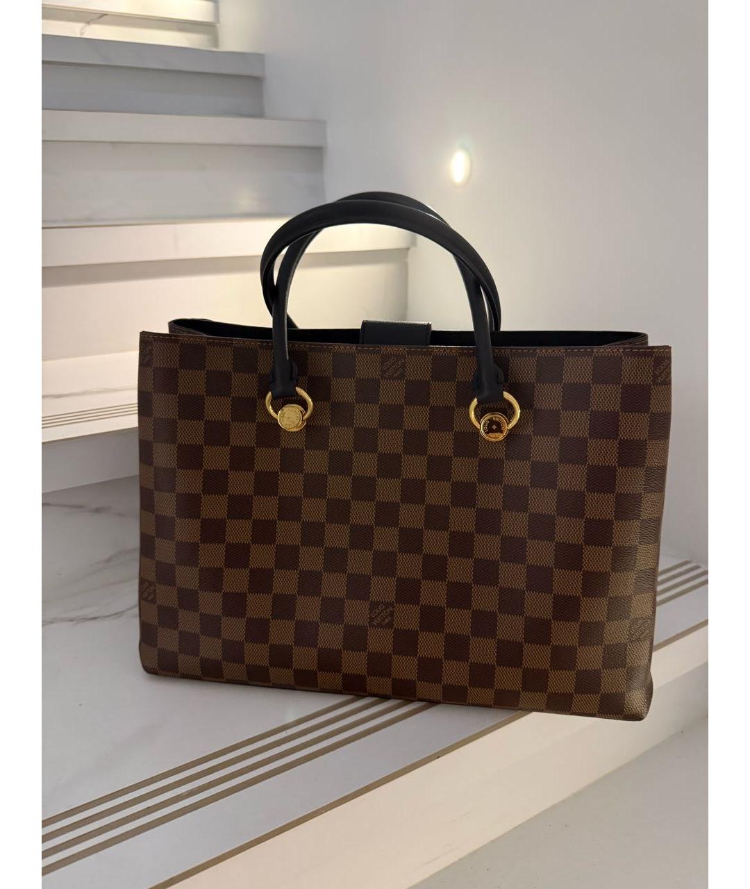 LOUIS VUITTON Коричневая сумка с короткими ручками, фото 2