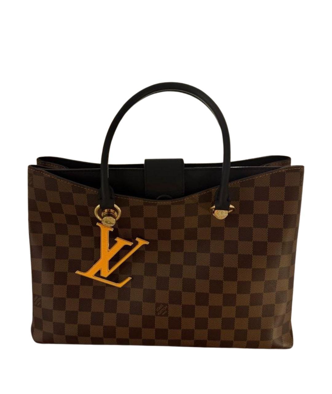 LOUIS VUITTON Коричневая сумка с короткими ручками, фото 1