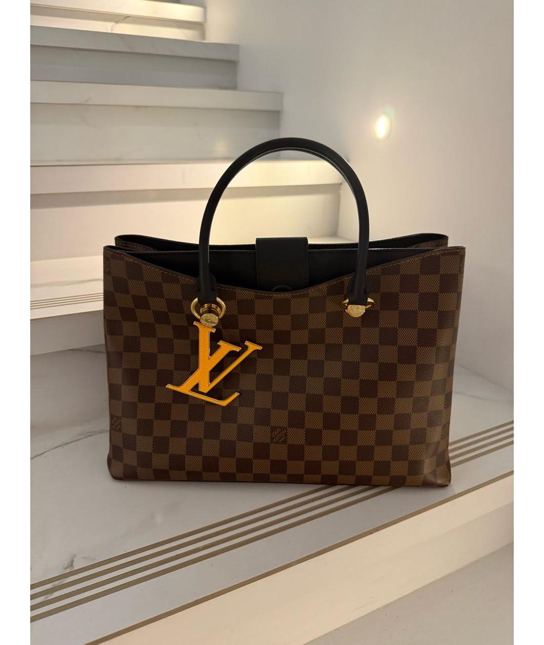 LOUIS VUITTON Коричневая сумка с короткими ручками, фото 3