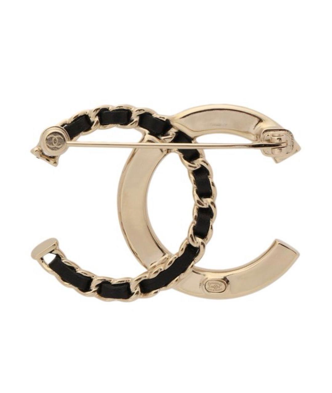 CHANEL Черная серебряная булавка / брошь, фото 3