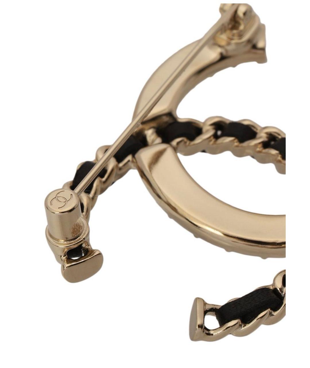 CHANEL Черная серебряная булавка / брошь, фото 4