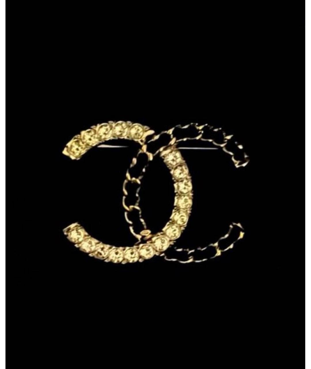 CHANEL Черная серебряная булавка / брошь, фото 2