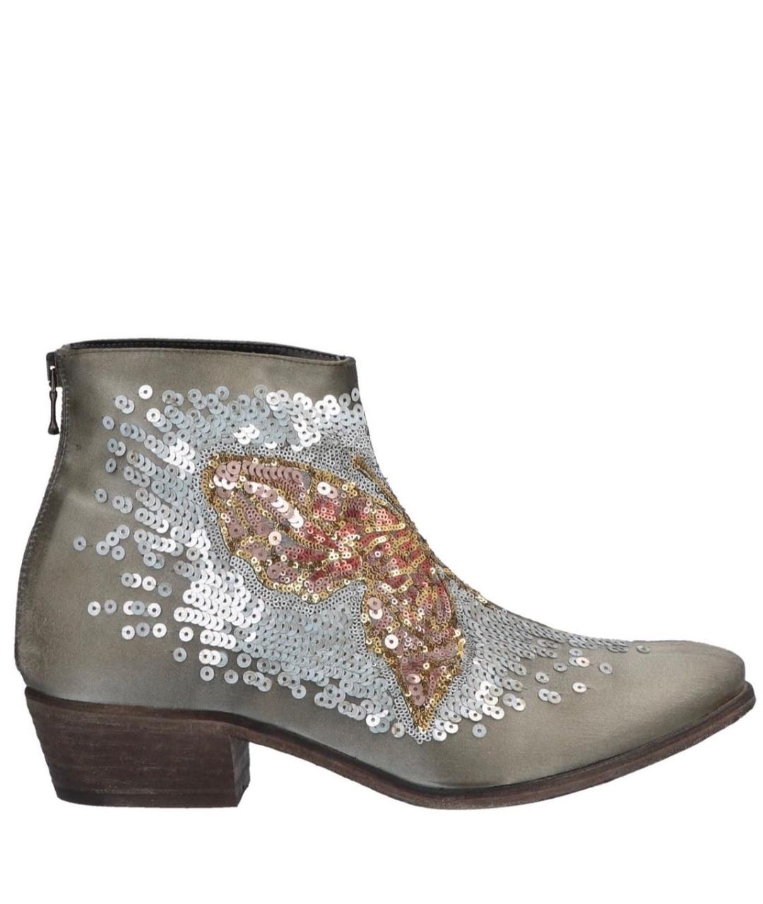 ELENA IACHI Бежевые кожаные полусапоги, фото 1