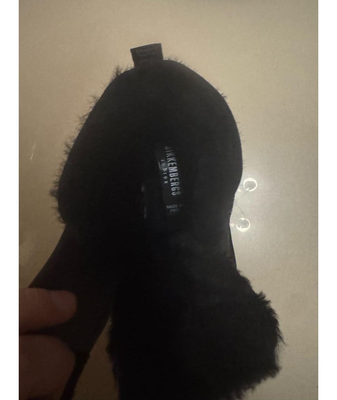 BIKKEMBERGS Черные кожаные ботинки, фото 4