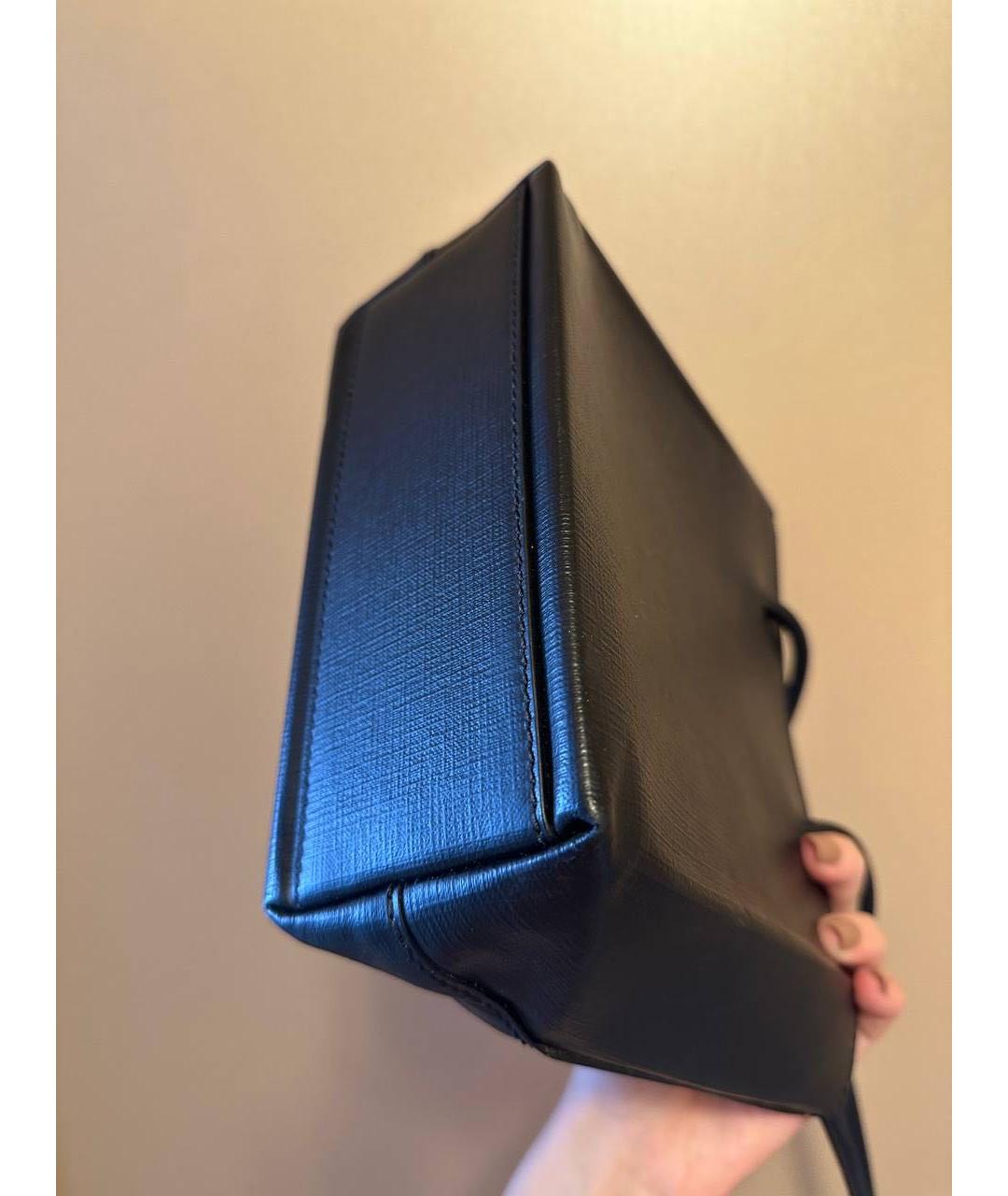 BALENCIAGA Черная кожаная сумка через плечо, фото 7