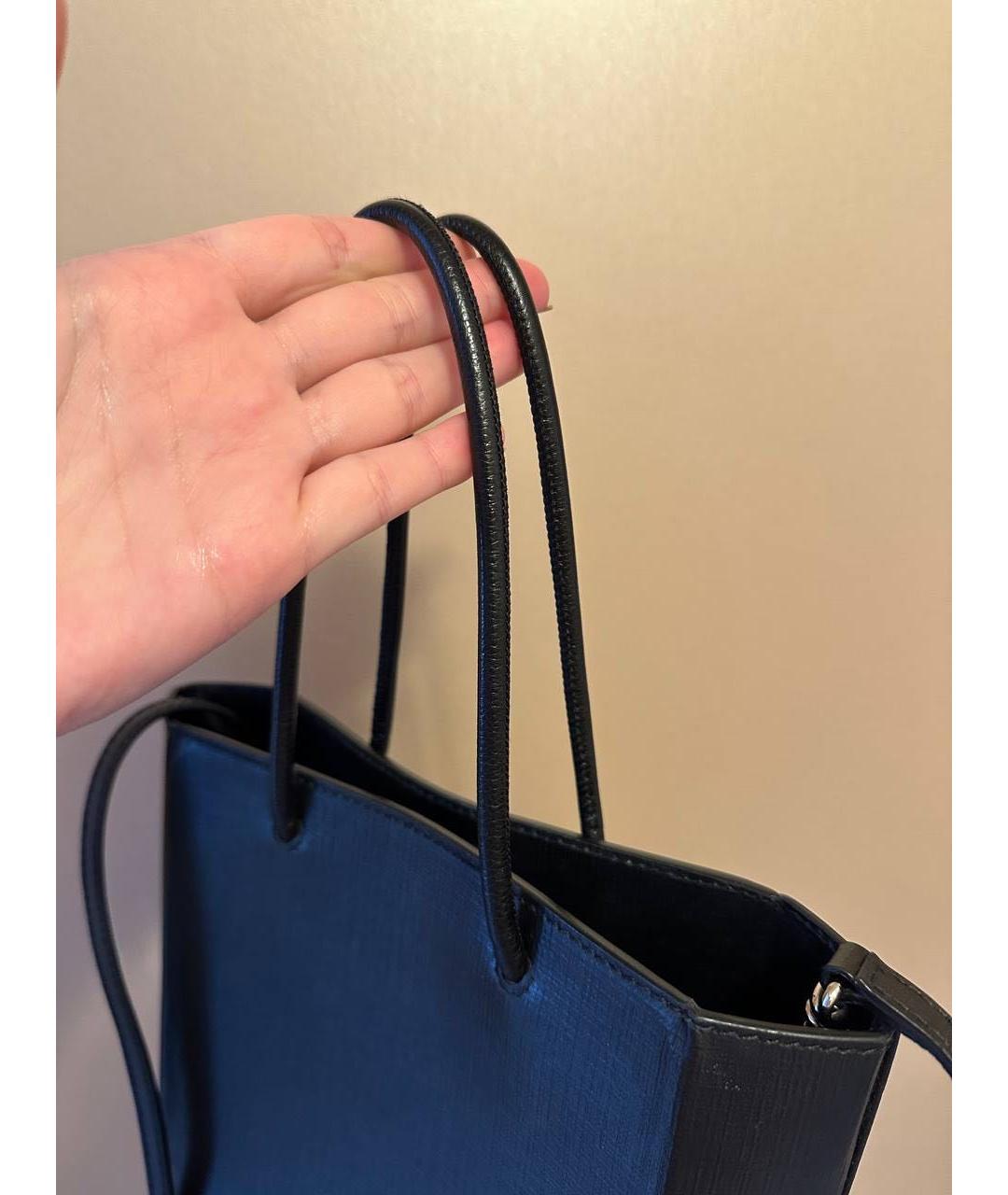 BALENCIAGA Черная кожаная сумка через плечо, фото 5