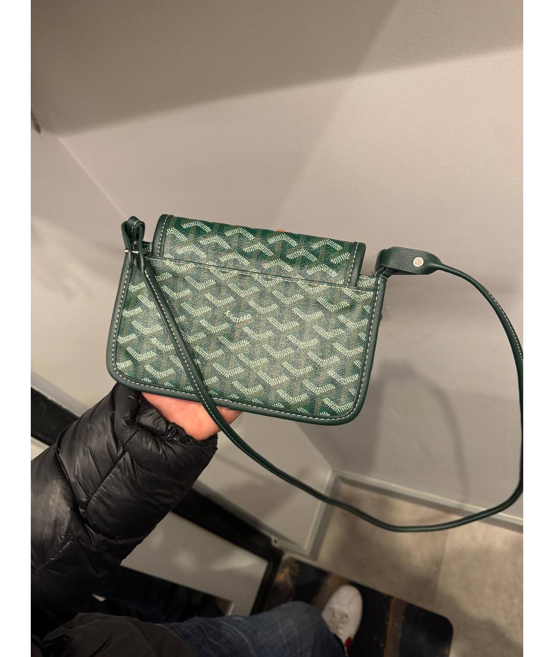 GOYARD Зеленая кожаная сумка через плечо, фото 2