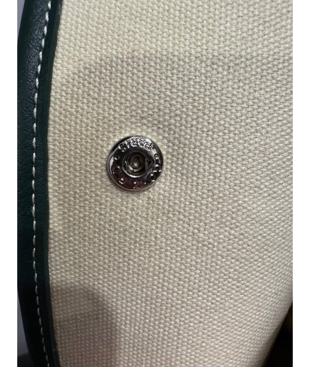 GOYARD Зеленая кожаная сумка через плечо, фото 6