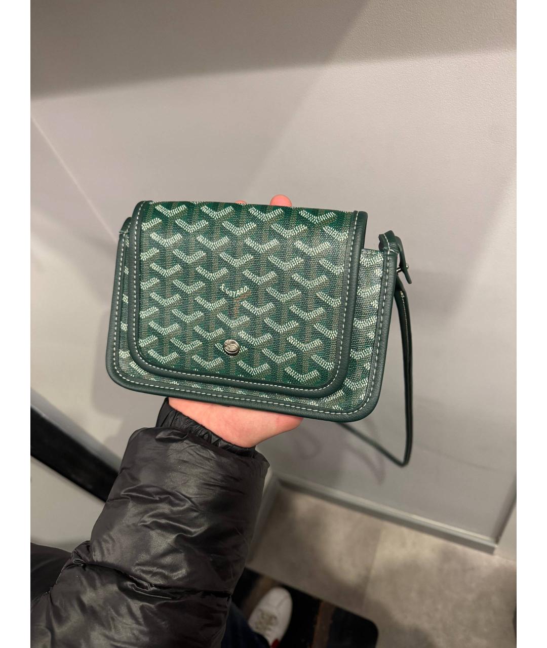 GOYARD Зеленая кожаная сумка через плечо, фото 7