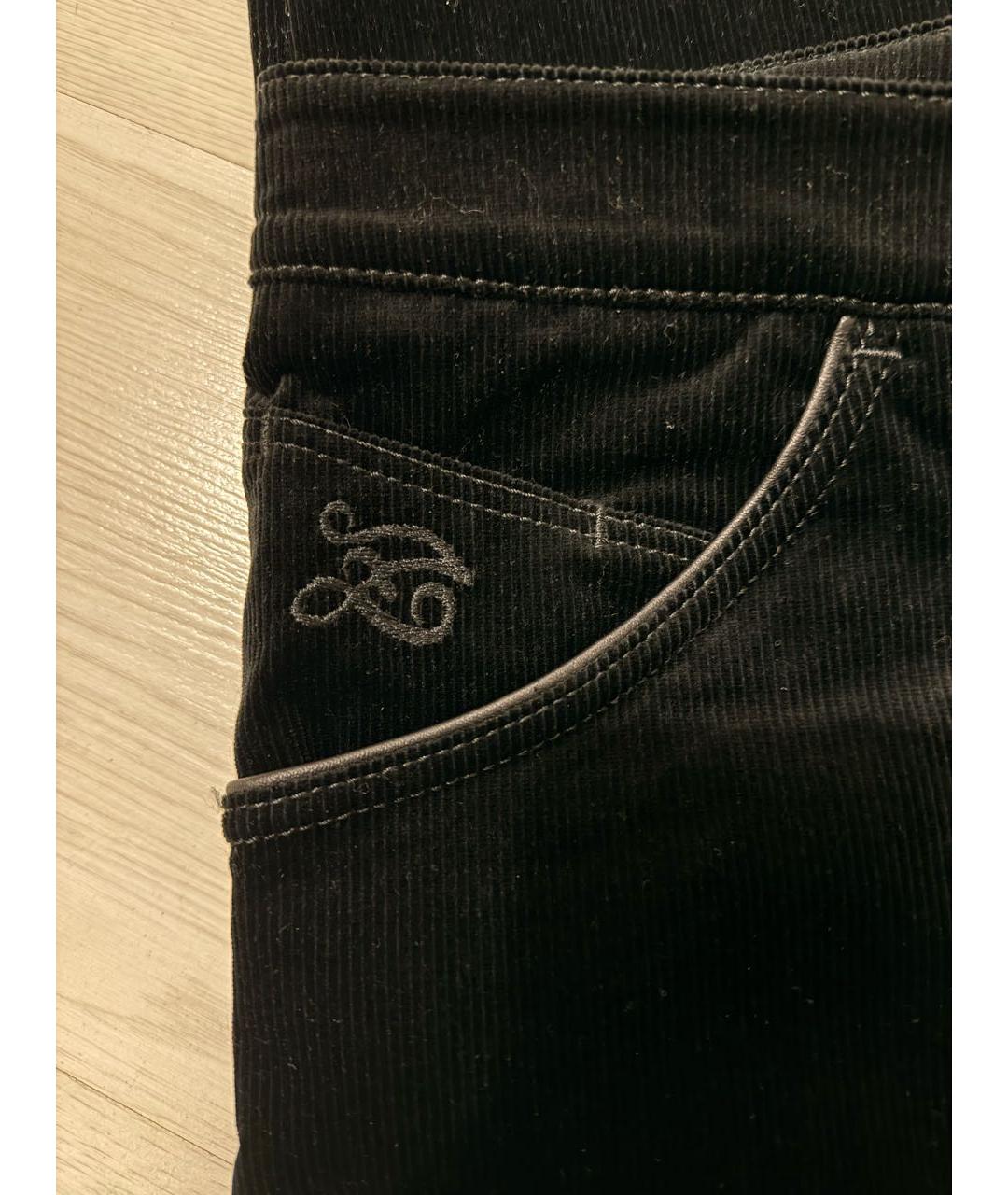 ZILLI Черные велюровые повседневные брюки, фото 3