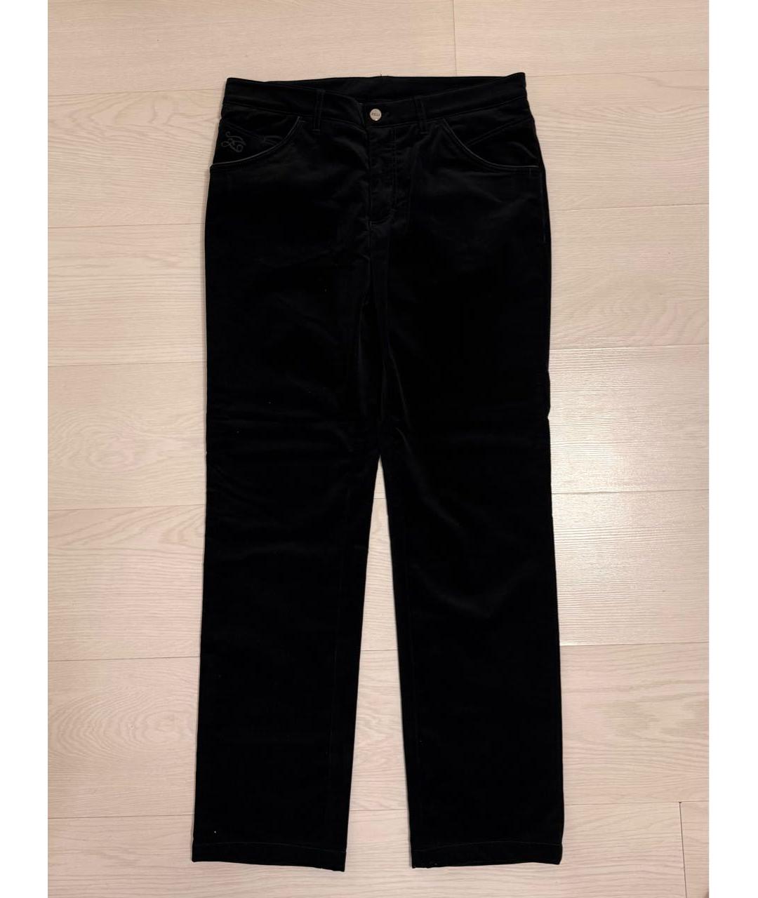 ZILLI Черные велюровые повседневные брюки, фото 9