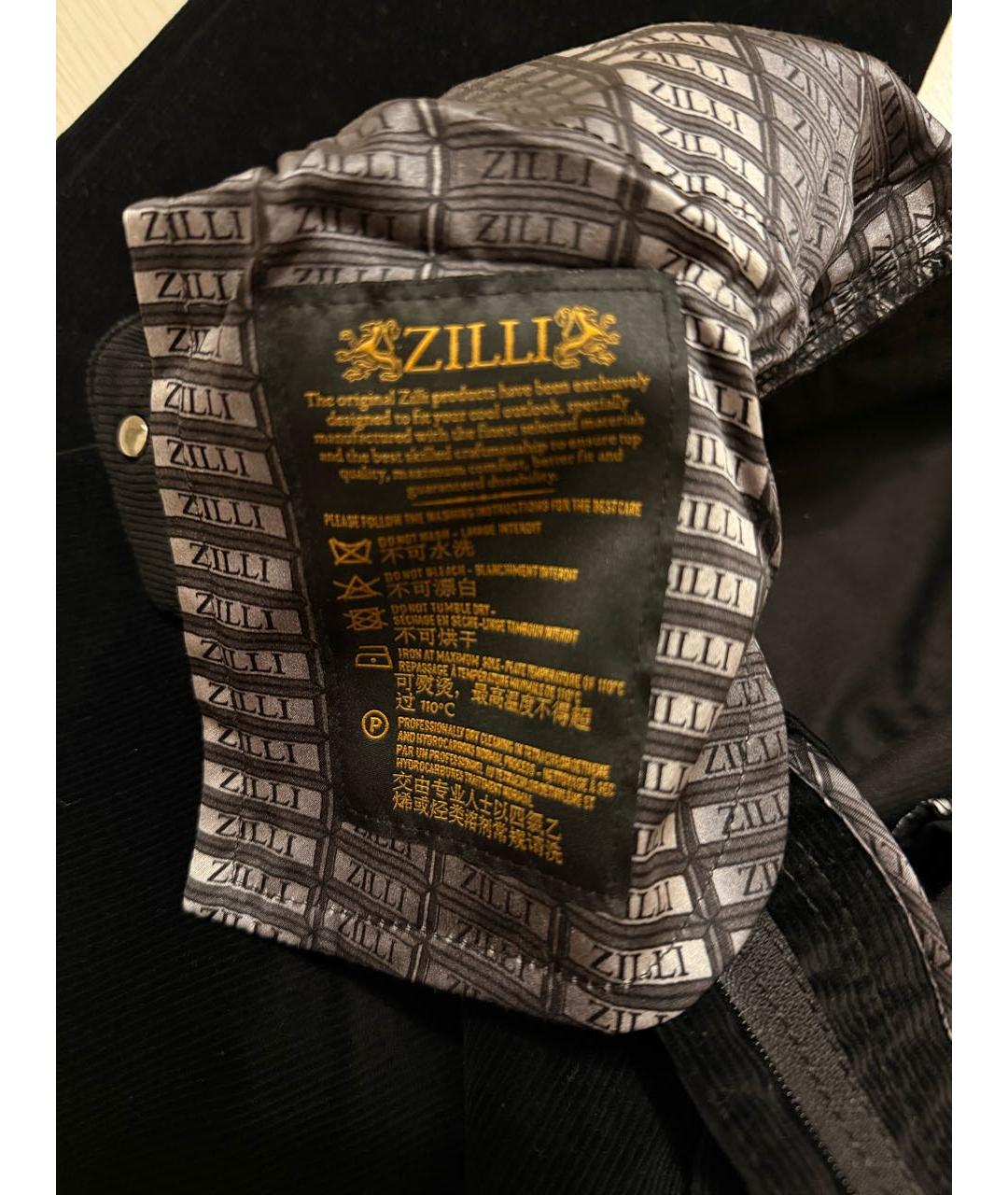 ZILLI Черные велюровые повседневные брюки, фото 6