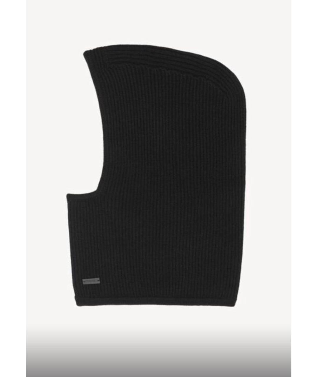 SAINT LAURENT Черный кашемировый капюшон, фото 5