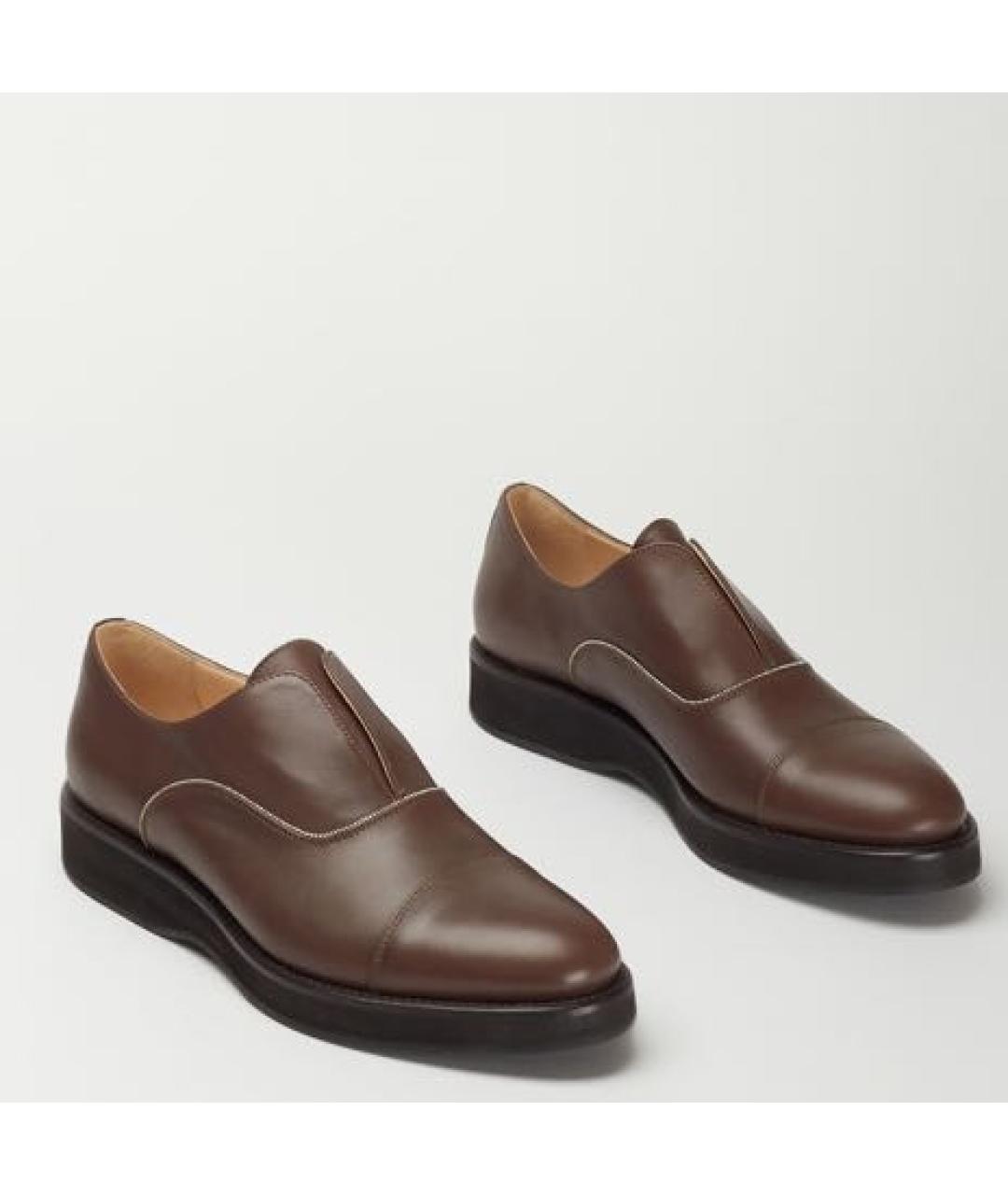 FABIANA FILIPPI Коричневые кожаные туфли, фото 2