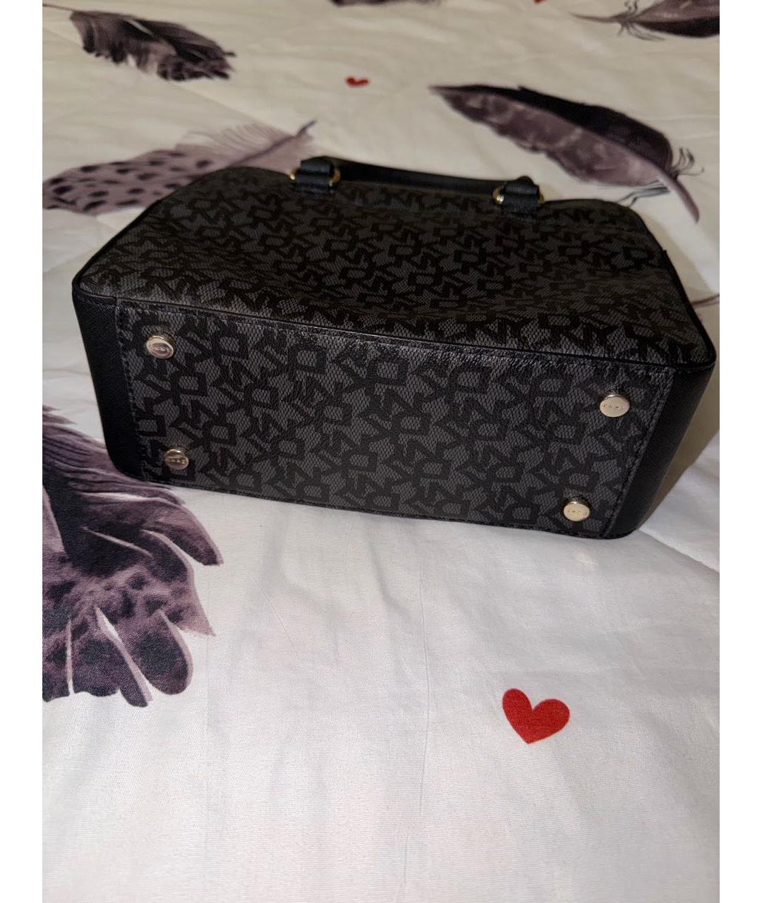 DKNY Серая кожаная сумка тоут, фото 4