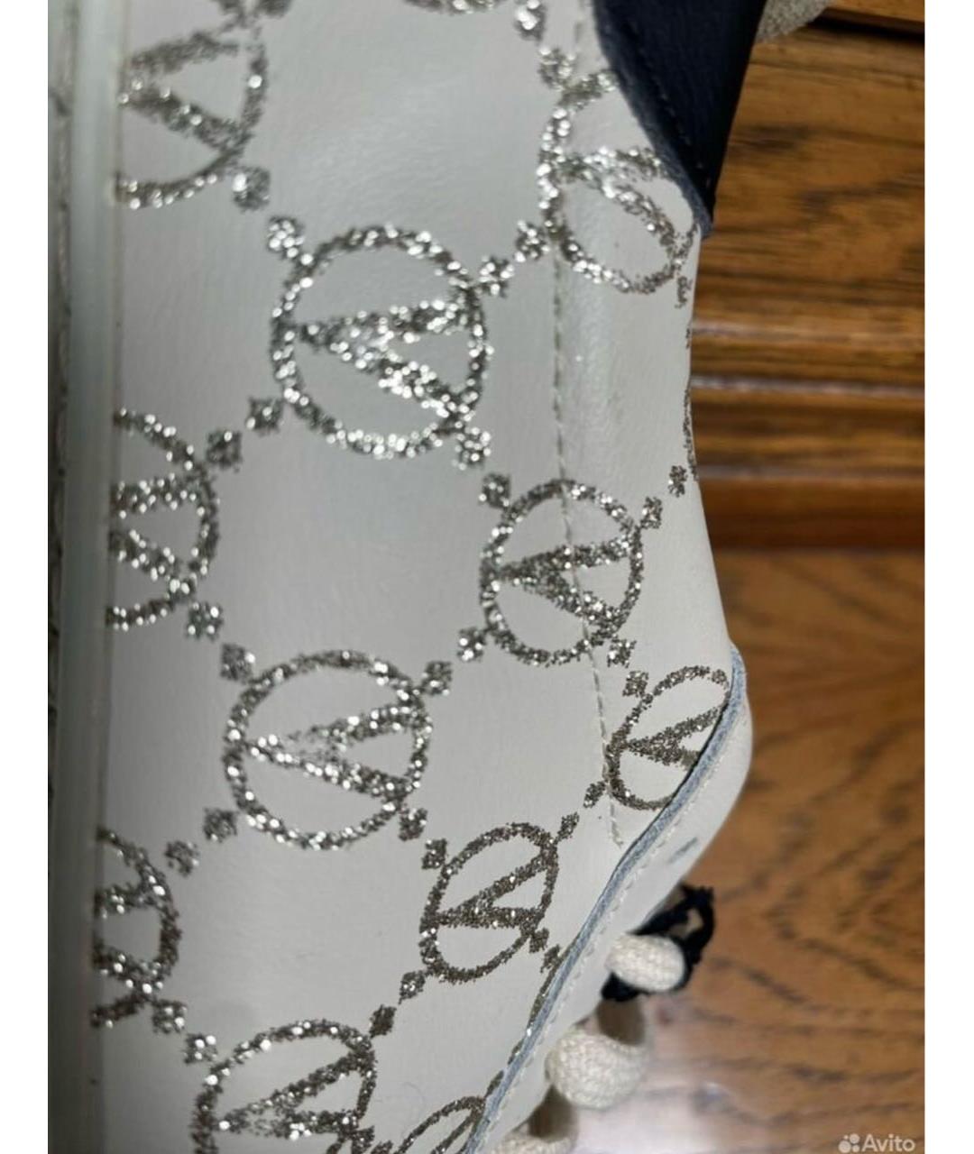 VALENTINO Белые кожаные кеды, фото 4