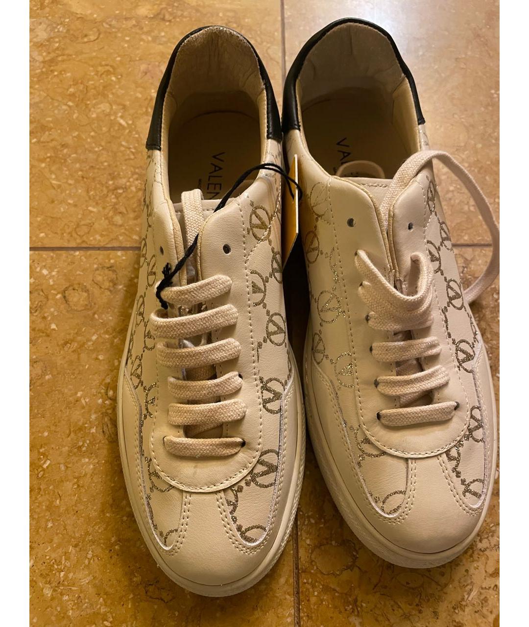 VALENTINO Белые кожаные кеды, фото 7