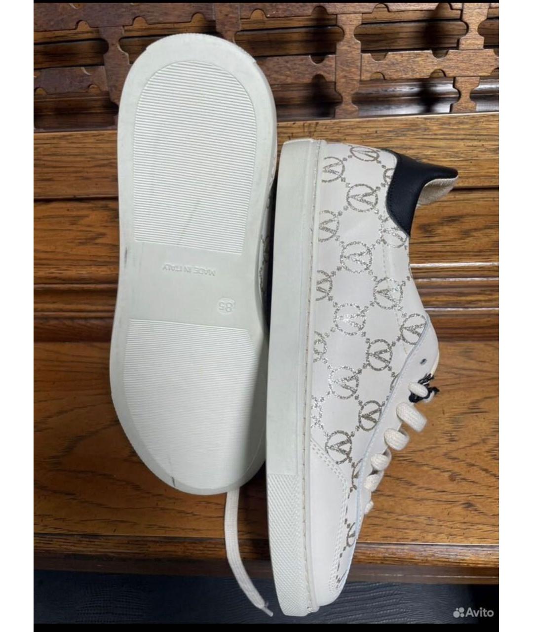 VALENTINO Белые кожаные кеды, фото 8