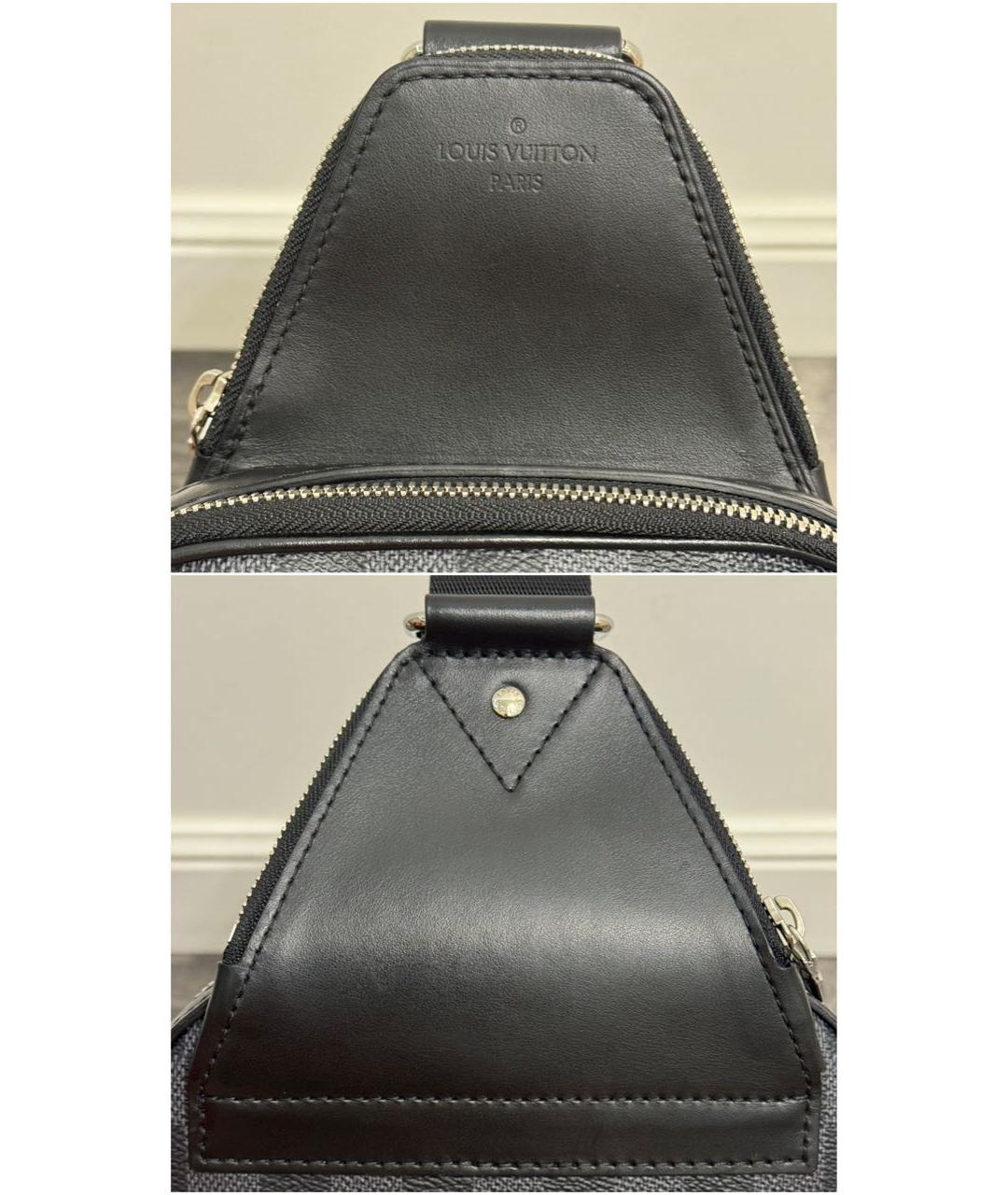 LOUIS VUITTON Черная сумка на плечо, фото 4