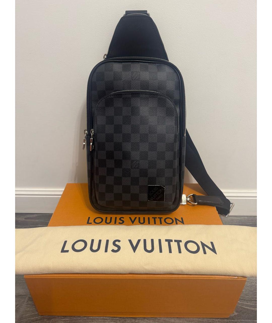 LOUIS VUITTON Черная сумка на плечо, фото 9